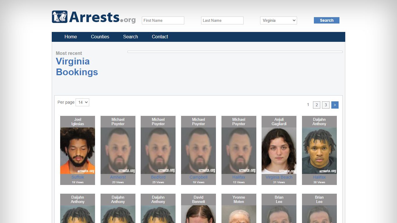 Virginia Arrests and Inmate Search