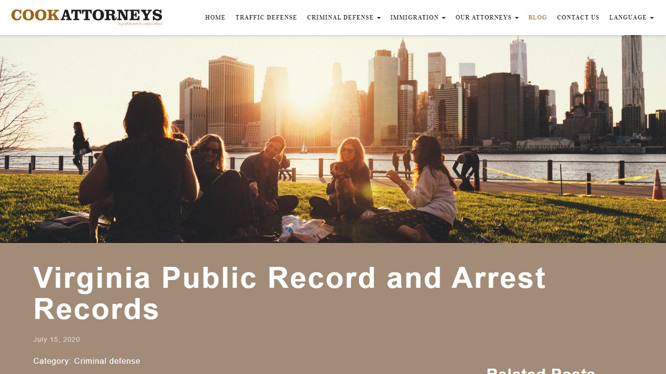 Virginia Public Record and Arrest Records - Cook Attorneys